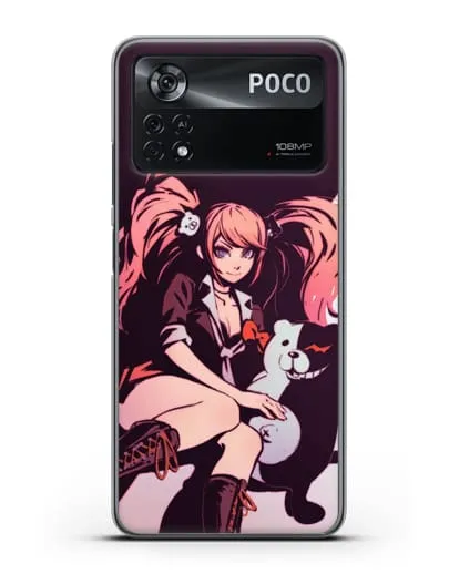 Чехол аниме Данганронпа - Джунко силиконовый для Xiaomi Poco X4 Pro
