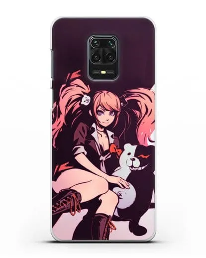 Чехол аниме Данганронпа - Джунко силиконовый для Xiaomi Redmi Note 9 Pro