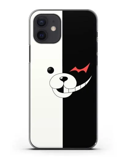 Чехол аниме Данганронпа - Монокума силиконовый для iPhone 12