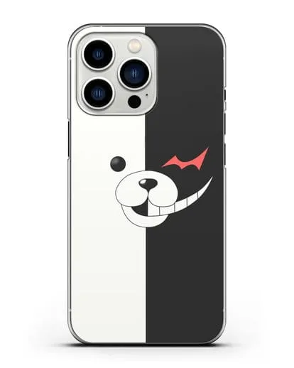 Чехол аниме Данганронпа - Монокума силиконовый для iPhone 13 Pro