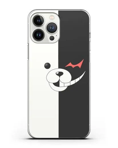 Чехол аниме Данганронпа - Монокума силиконовый для iPhone 13 Pro Max
