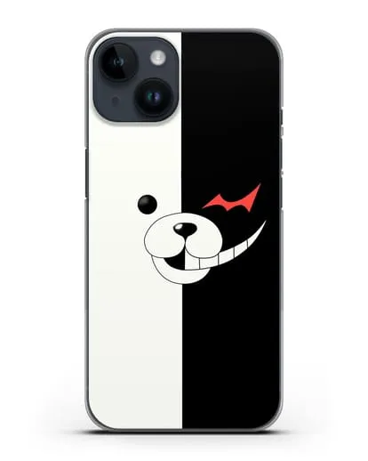 Чехол аниме Данганронпа - Монокума силиконовый для iPhone 14