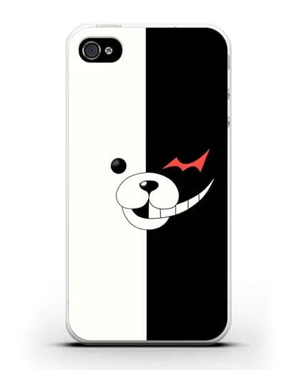 Чехол аниме Данганронпа - Монокума силиконовый для iPhone 4/4s