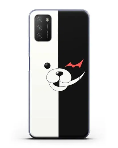 Чехол аниме Данганронпа - Монокума силиконовый для Xiaomi Poco M3