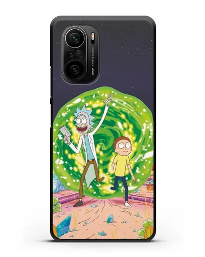Чехол Рик и Морти в другом мире силиконовый для Xiaomi Poco F3