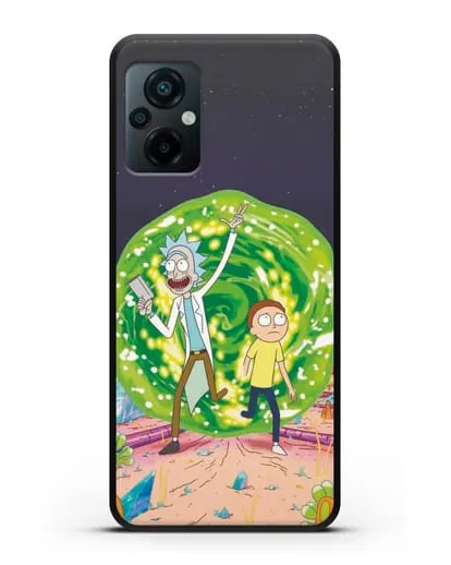 Чехол Рик и Морти в другом мире силиконовый для Xiaomi Poco M5