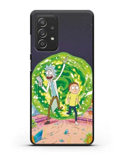 Чехол Рик и Морти в другом мире силиконовый для Samsung Galaxy A53