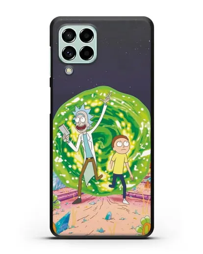 Чехол Рик и Морти в другом мире силиконовый для Samsung Galaxy M53 [SM-M536]
