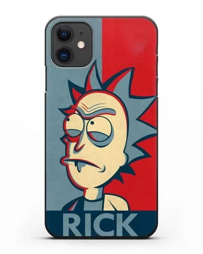 Чехол Поп-арт постер с Риком силиконовый для iPhone 11