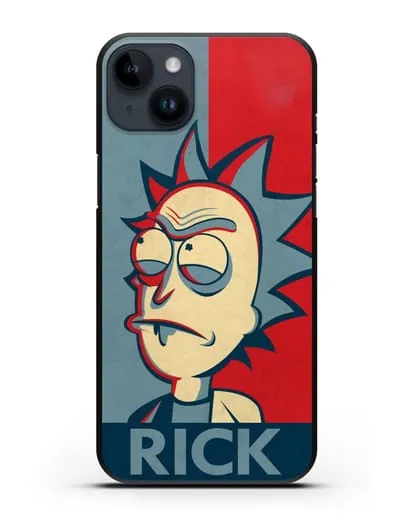 Чехол Поп-арт постер с Риком силиконовый для iPhone 14 Plus