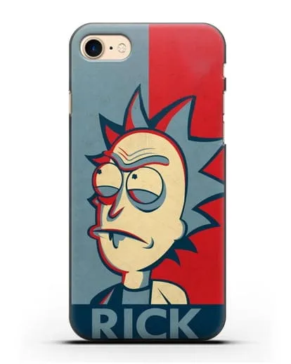 Чехол Поп-арт постер с Риком силиконовый для iPhone 7
