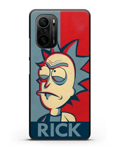 Чехол Поп-арт постер с Риком силиконовый для Xiaomi Poco F3