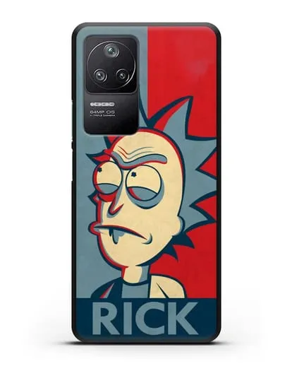 Чехол Поп-арт постер с Риком силиконовый для Xiaomi Poco F4