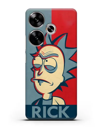 Чехол Поп-арт постер с Риком силиконовый для Xiaomi Poco F6