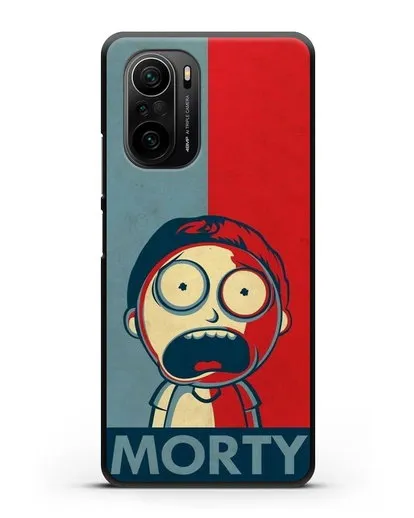 Чехол Поп-арт постер с Морти силиконовый для Xiaomi Poco F3