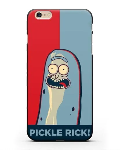 Чехол Поп-арт постер с огурчиком Риком силиконовый для iPhone 6s Plus