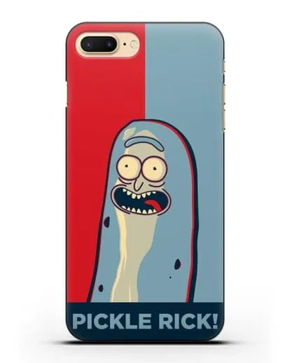 Чехол Поп-арт постер с огурчиком Риком силиконовый для iPhone 8 Plus