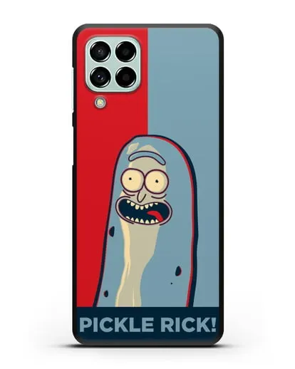 Чехол Поп-арт постер с огурчиком Риком силиконовый для Samsung Galaxy M53 [SM-M536]