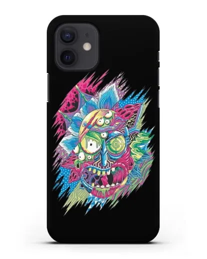Чехол Безумный Рик силиконовый для iPhone 12