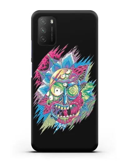 Чехол Безумный Рик силиконовый для Xiaomi Poco M3