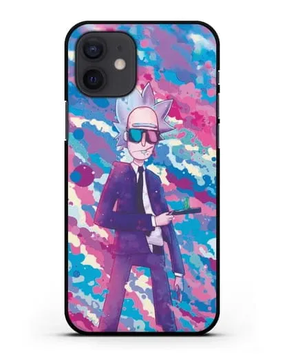 Чехол Рик - путешественник по мирам силиконовый для iPhone 12