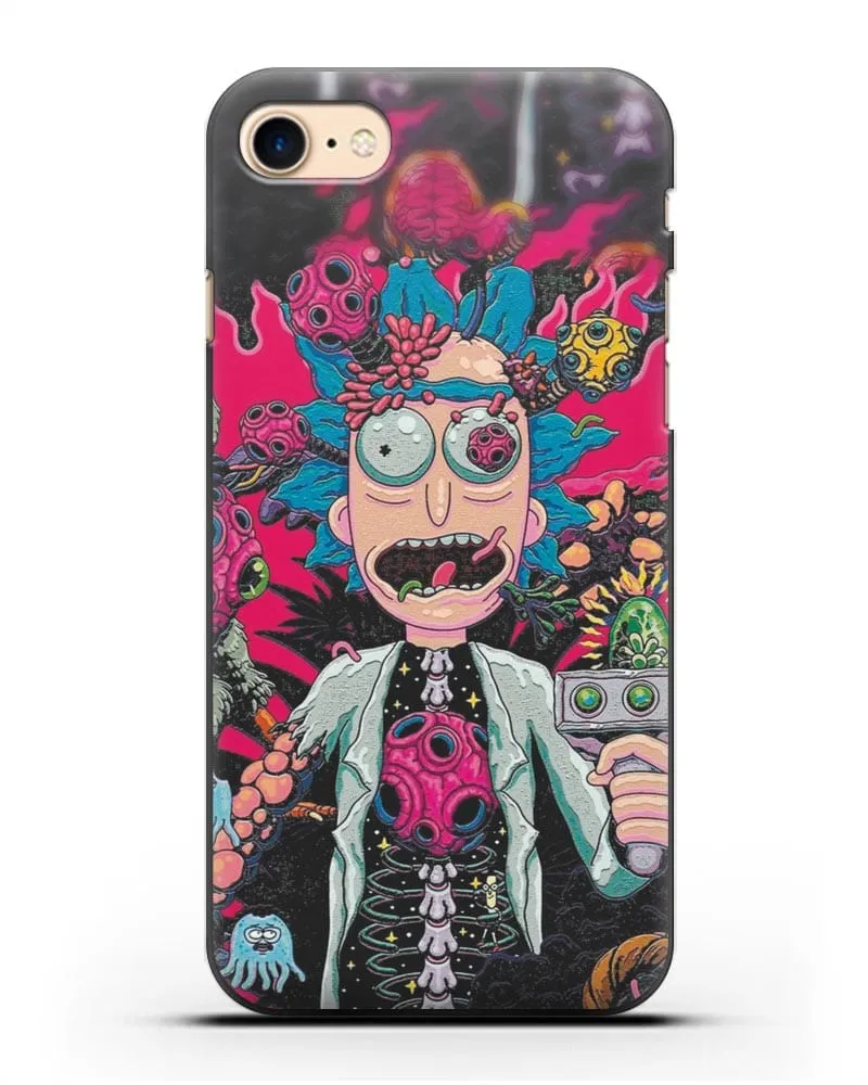 Чехол Космический Рик силиконовый для iPhone 7