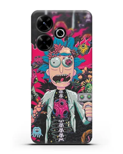 Чехол Космический Рик силиконовый для Xiaomi Poco M6