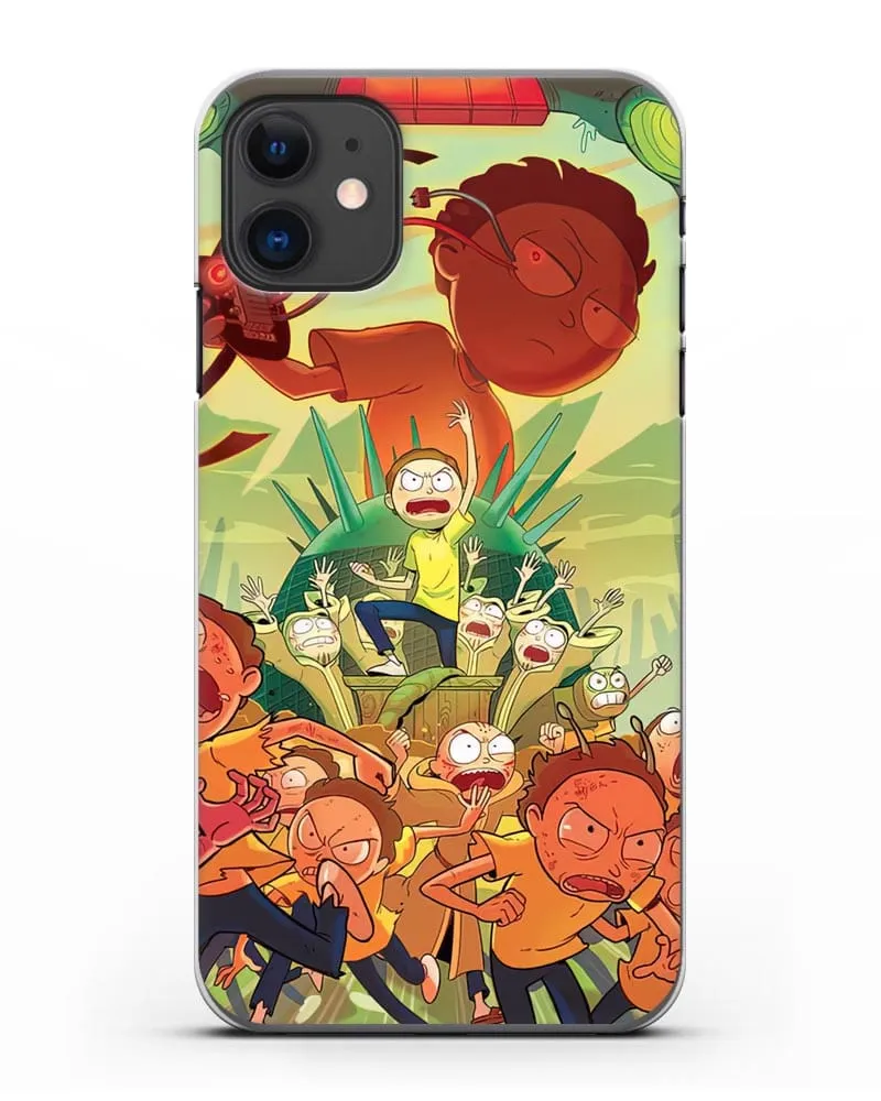 Чехол Восстание Морти силиконовый для iPhone 11