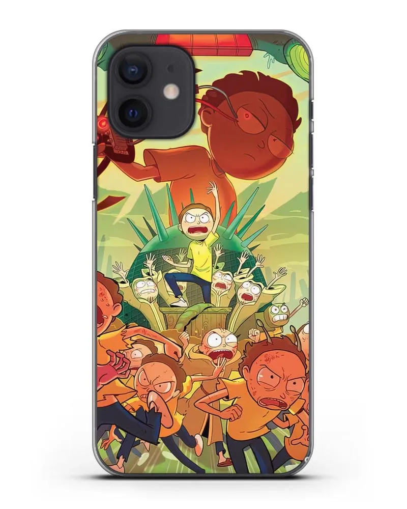 Чехол Восстание Морти силиконовый для iPhone 12