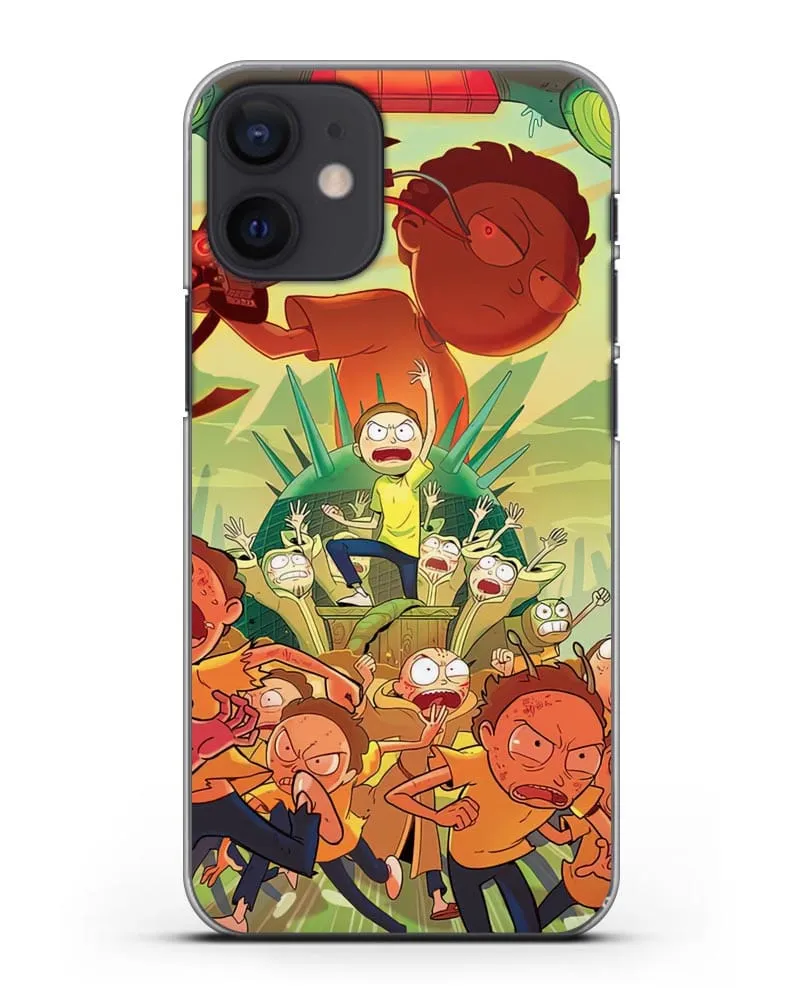 Чехол Восстание Морти силиконовый для iPhone 12 mini