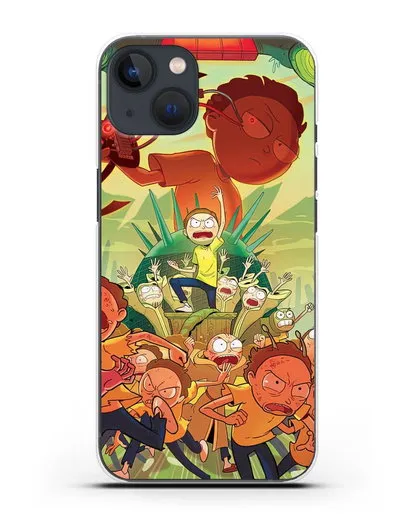 Чехол Восстание Морти силиконовый для iPhone 13