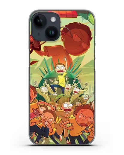 Чехол Восстание Морти силиконовый для iPhone 14