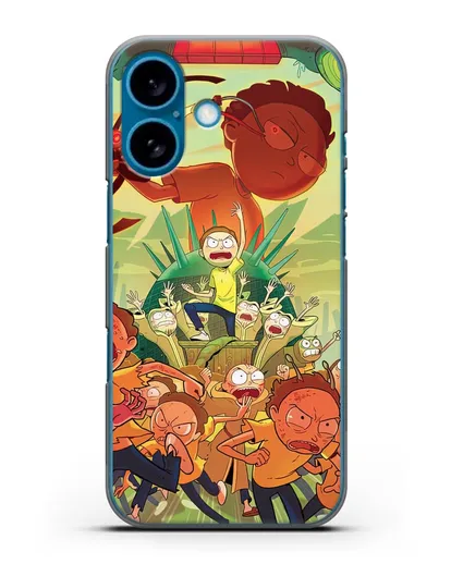 Чехол Восстание Морти силиконовый для iPhone 16