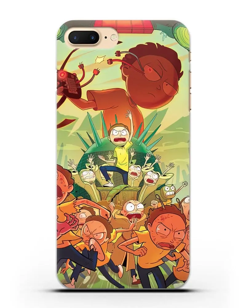 Чехол Восстание Морти силиконовый для iPhone 8 Plus