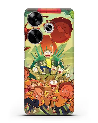 Чехол Восстание Морти силиконовый для Xiaomi Poco F6