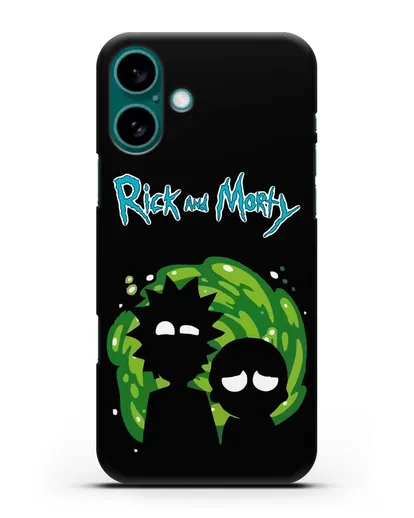 Чехол с иллюстрацией Рик и Морти силиконовый для iPhone 16 Plus