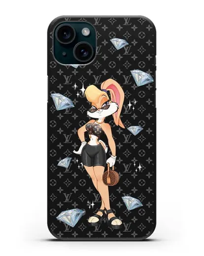 Чехол Лола Банни (Lolla Bunny) в велосипедках силиконовый для iPhone 15 Plus