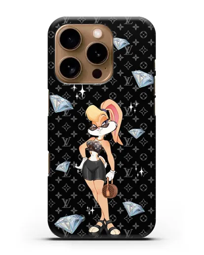 Чехол Лола Банни (Lolla Bunny) в велосипедках силиконовый для iPhone 16 Pro