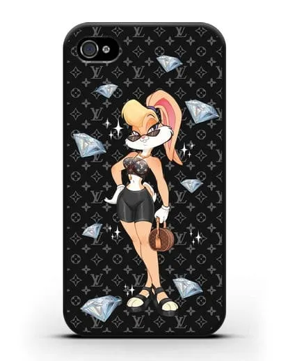 Чехол Лола Банни (Lolla Bunny) в велосипедках силиконовый для iPhone 4/4s