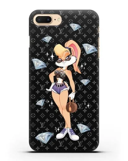 Чехол Лола Банни (Lolla Bunny)  в шортах силиконовый для iPhone 8 Plus
