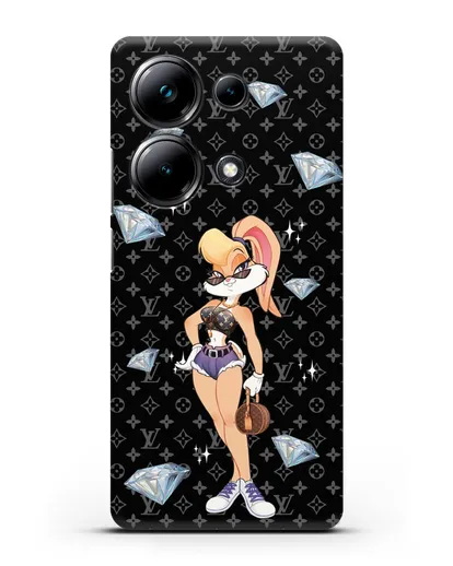 Чехол Лола Банни (Lolla Bunny)  в шортах силиконовый для Xiaomi Poco M6 Pro