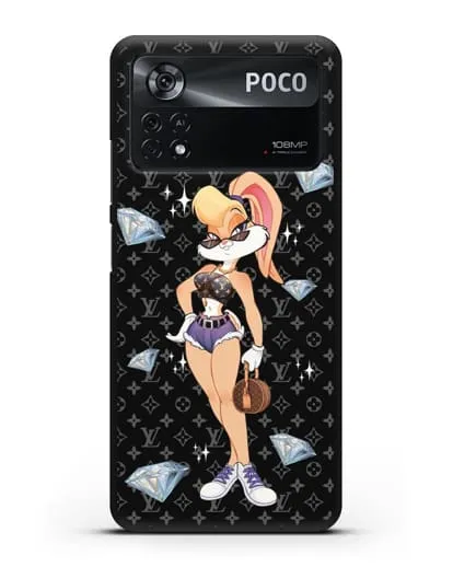 Чехол Лола Банни (Lolla Bunny)  в шортах силиконовый для Xiaomi Poco X4 Pro