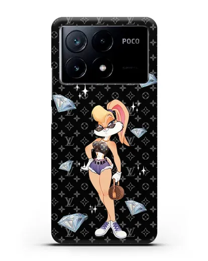 Чехол Лола Банни (Lolla Bunny)  в шортах силиконовый для Xiaomi Poco X6 Pro