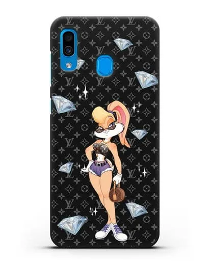 Чехол Лола Банни (Lolla Bunny)  в шортах силиконовый для Samsung Galaxy A30 [SM-A305FN]