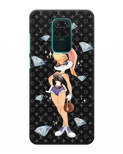 Чехол Лола Банни (Lolla Bunny)  в шортах силиконовый для Xiaomi Redmi Note 9