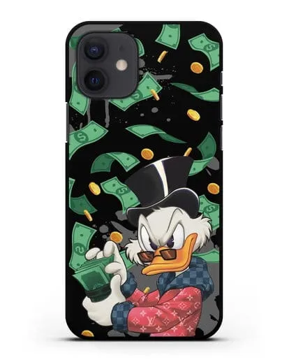 Чехол Cкрудж Макдак (Scrooge McDuck) в халате Луи Витон (Louis Vuitton) силиконовый для iPhone 12