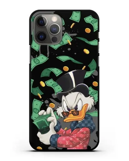 Чехол Cкрудж Макдак (Scrooge McDuck) в халате Луи Витон (Louis Vuitton) силиконовый для iPhone 12 Pro