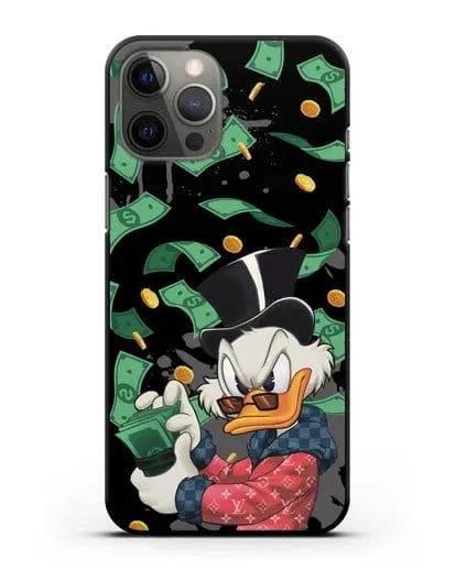 Чехол Cкрудж Макдак (Scrooge McDuck) в халате Луи Витон (Louis Vuitton) силиконовый для iPhone 12 Pro Max