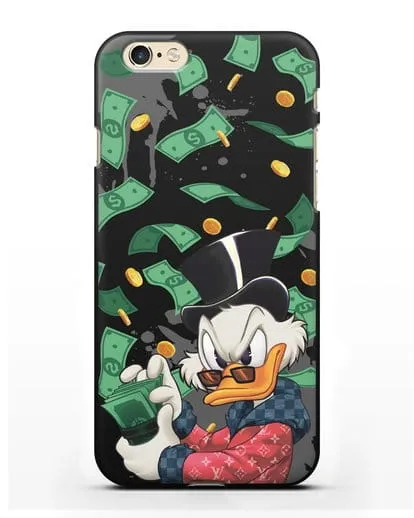 Чехол Cкрудж Макдак (Scrooge McDuck) в халате Луи Витон (Louis Vuitton) силиконовый для iPhone 6