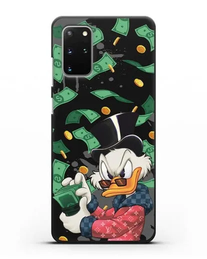 Чехол Cкрудж Макдак (Scrooge McDuck) в халате Луи Витон (Louis Vuitton) силиконовый для Samsung Galaxy S20 Plus [SM-G985F]